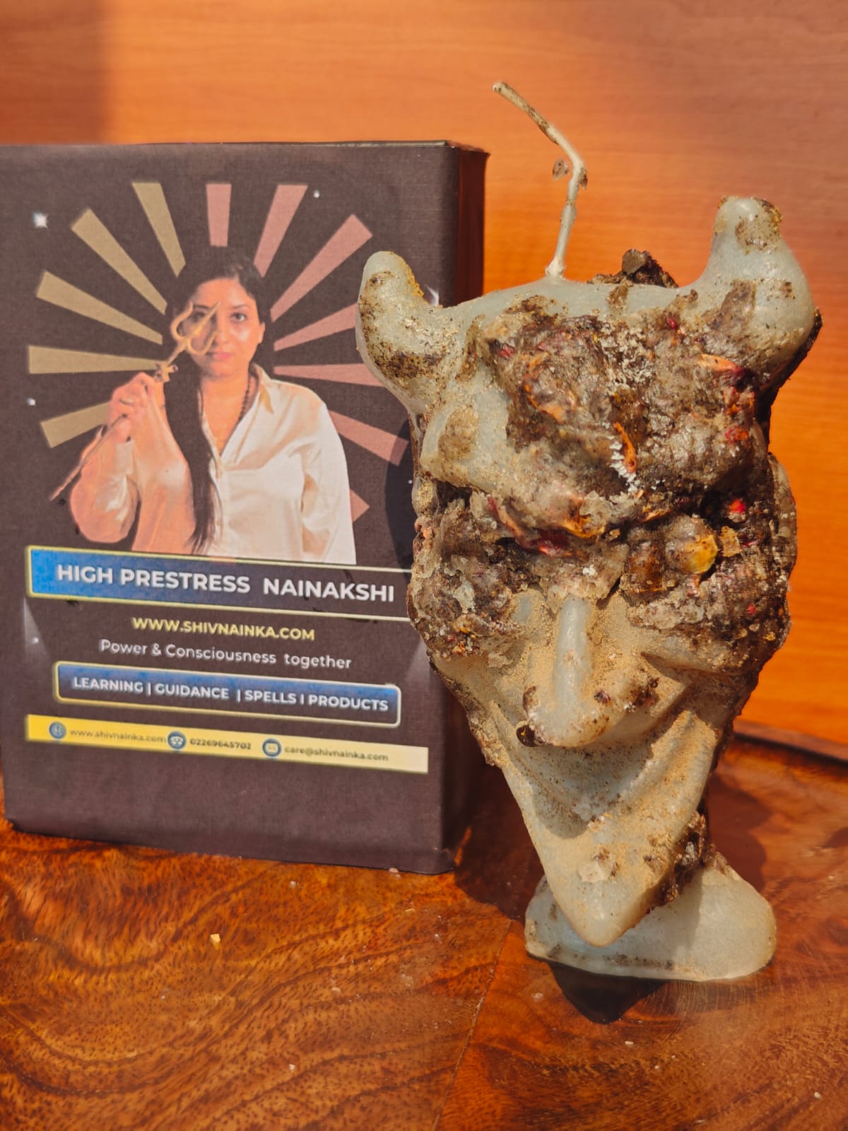 Devil ritual candle I handmade I Natural wax I Fast results