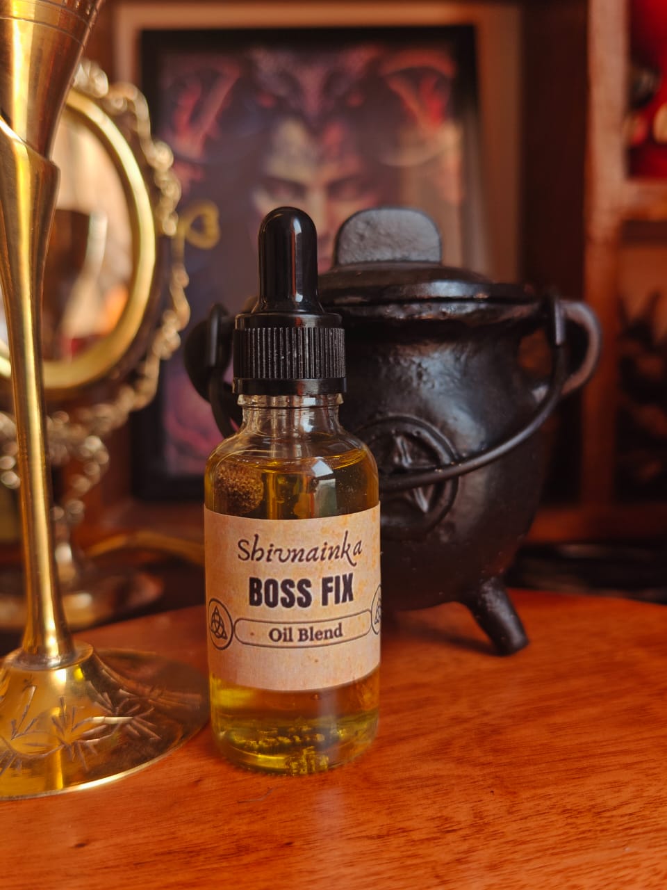 Boss Fix Oil Blend For Hoodoo, Wicca, Conjour, Spellwork | Healing | Meditation | 30 Ml