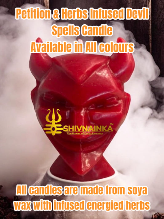 Petition & herbs infused  Devil candle