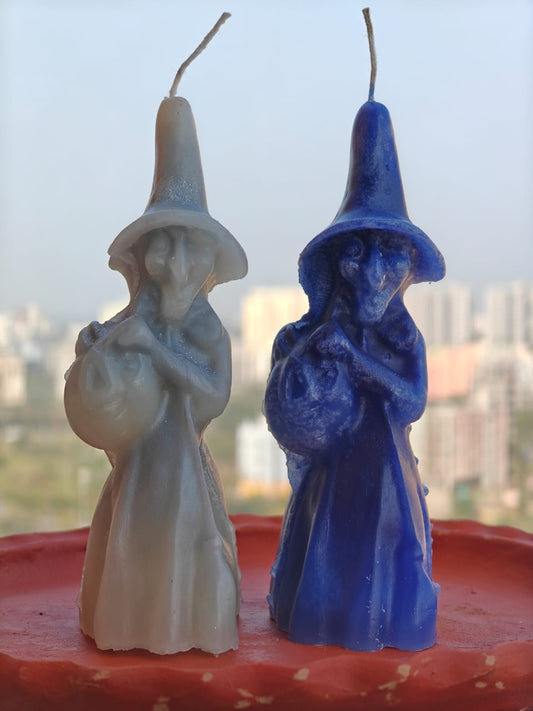 Petition & herbs infused Witch candle Big size