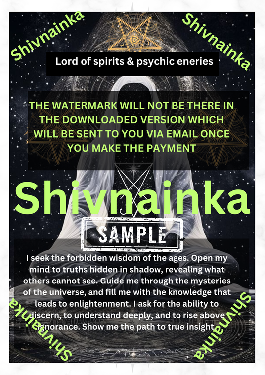 Lord of spirits & Psychic energies