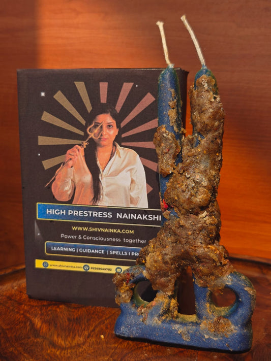 Scissor ritual candle I handmade I Natural wax I Fast results