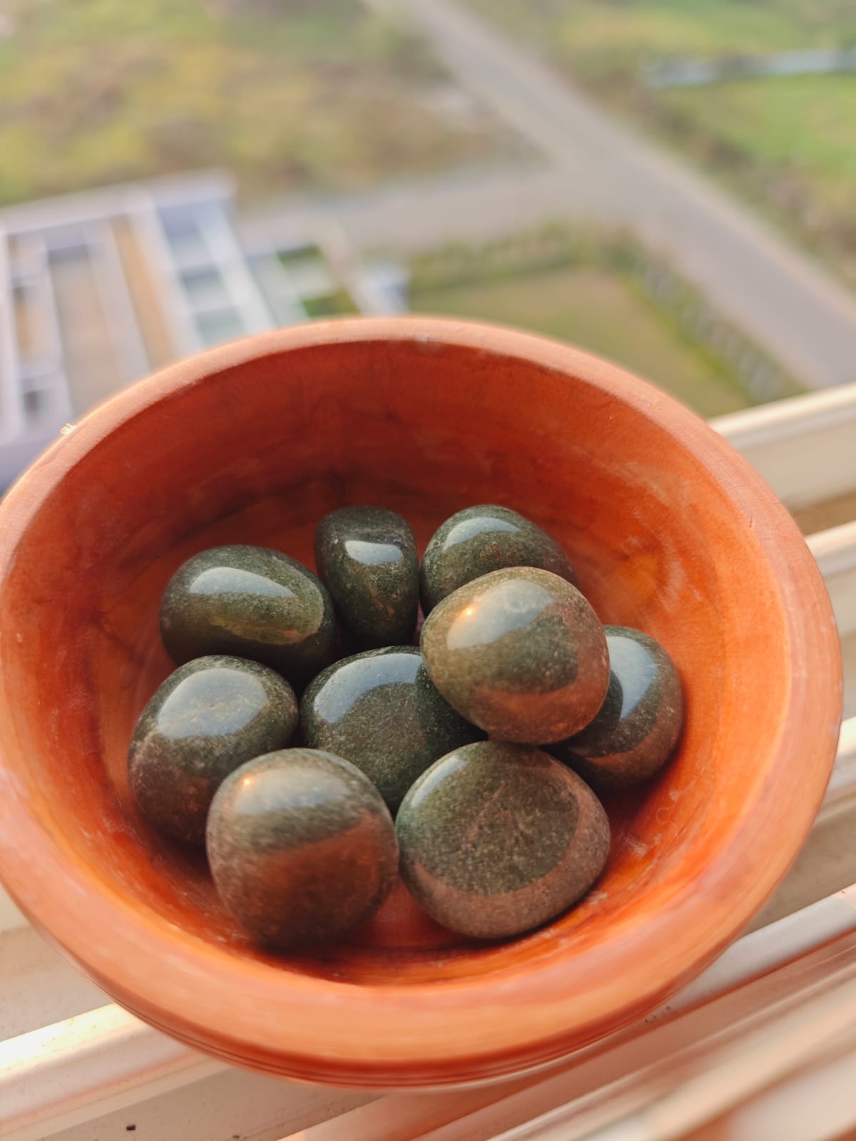 Epidote Tumbled Stones for Confidence