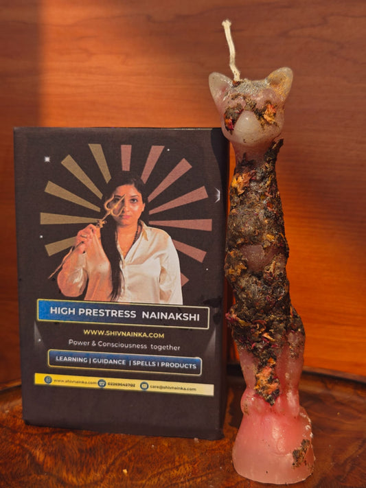 Candle ritual cat candle I handmade I Natural wax I Fast results