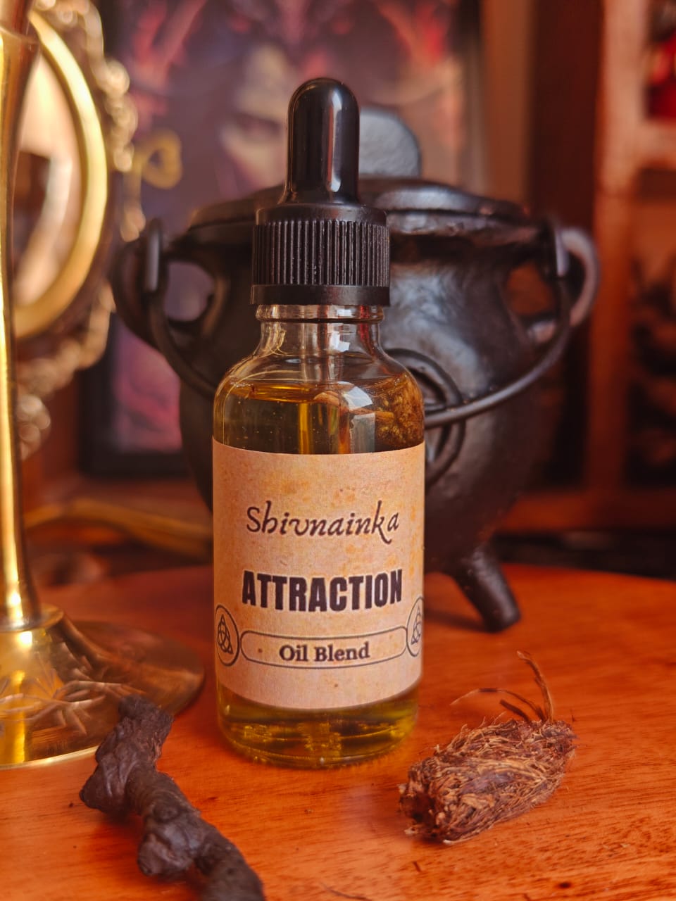 Attraction Ritual Oil | For Hoodoo, Wicca, Conjour, Spellwork | Healing | Meditation |