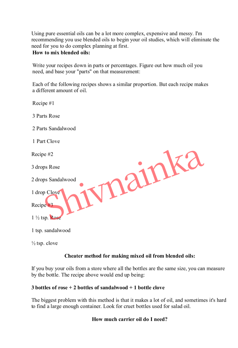 A to Z Magickal Blends (Oils)