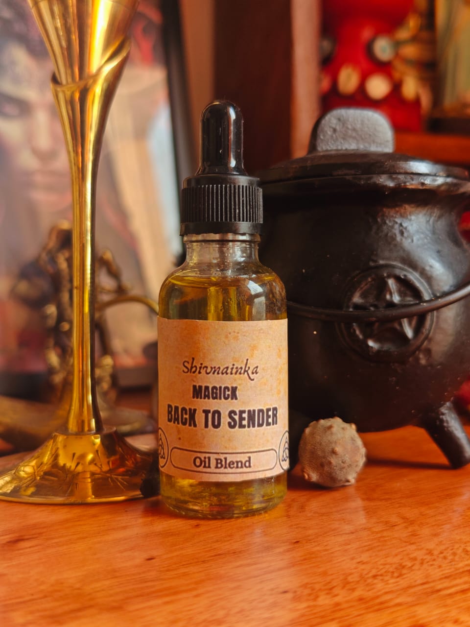Magick  Back to Sender Ritual Oil | For Hoodoo, Wicca, Conjour, Spellwork | Healing | Meditation | 30 Ml