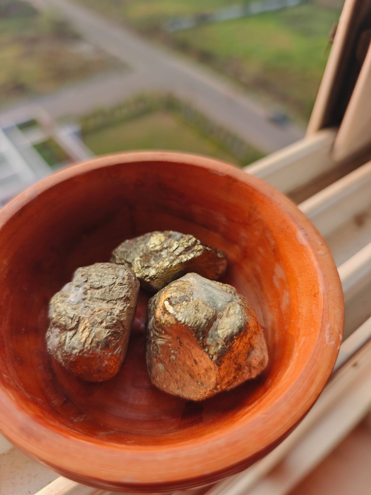 Rare Raw Natural Pyrite Crystal Specimen from Shanghai