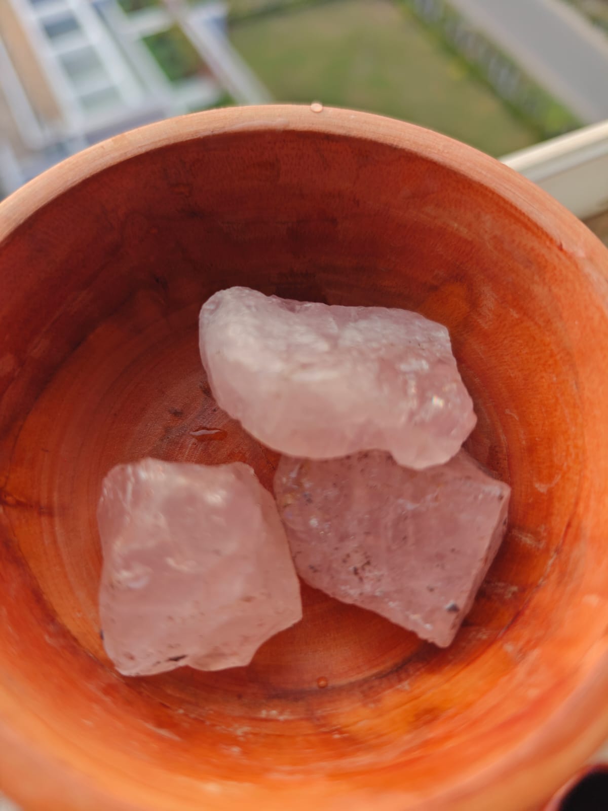 Brazilian Rose quartz chunks