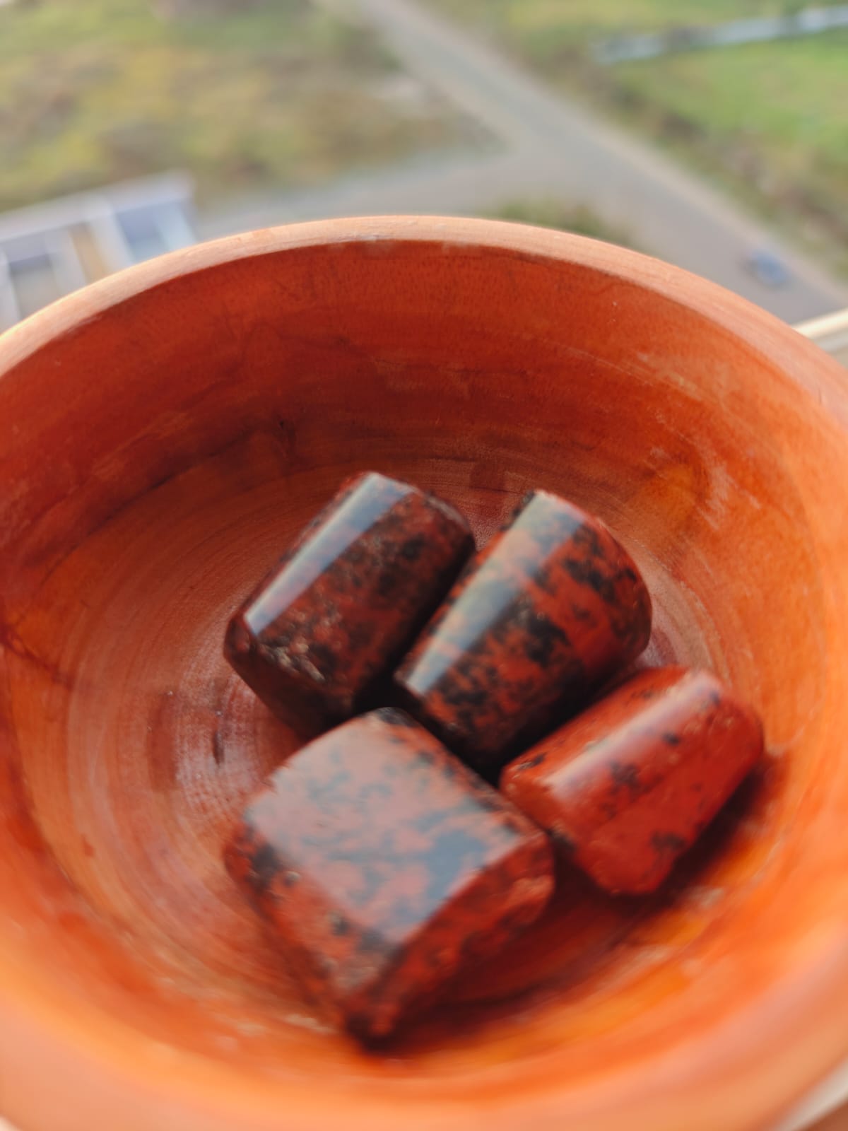 Enchanting  Mahogany Obsidian Tumbles, protection and personal & Mental strength